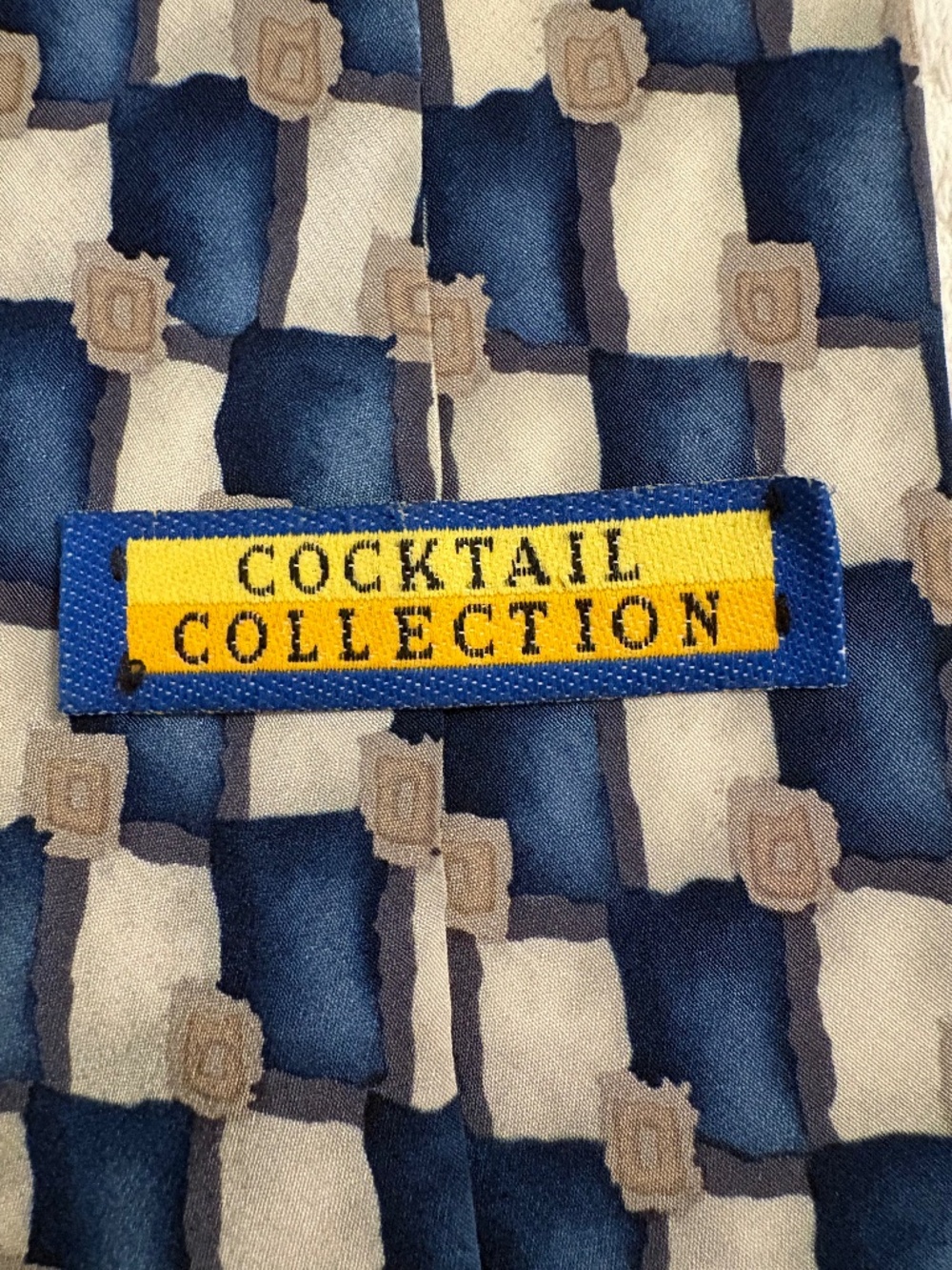 Vintage Stonehenge Cocktail Collection Silk Tie Tequila Under Microscope Novelty